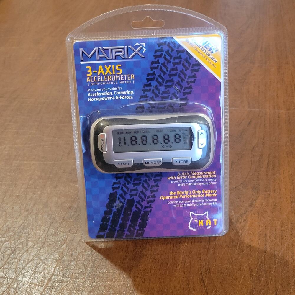 K.A.T. Matrix 3-Axis Car Performance Accelerometer Acceleration Cornering HP
